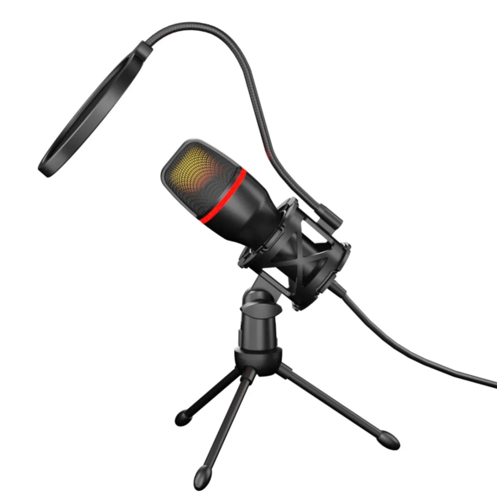 AyeBeau USB RGB Condenser Microphone for PC, Streaming & Gaming