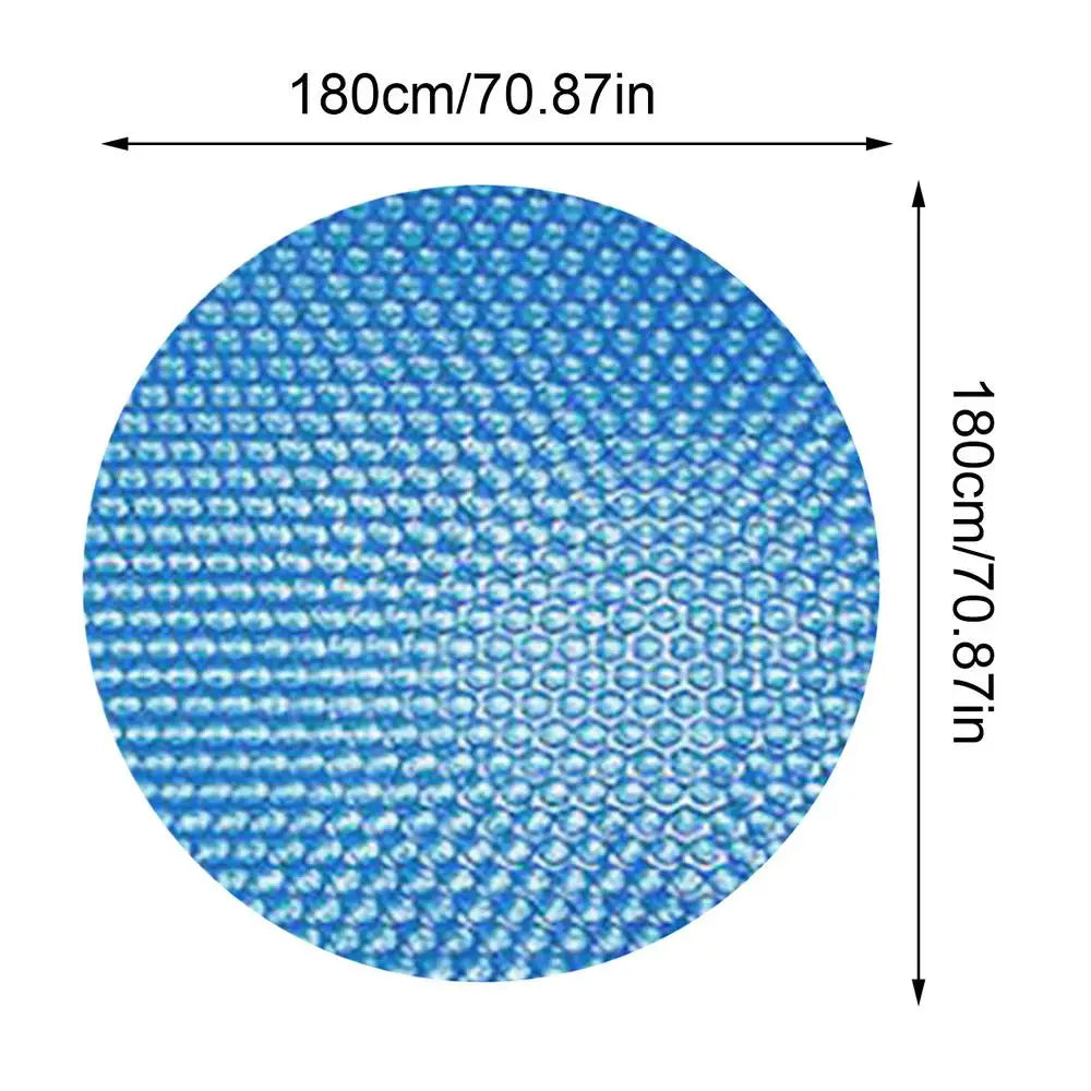 Round Solar Pool Cover – PE Bubble Thermal Blanket 180cm