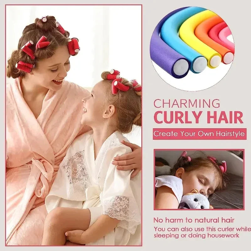 42-Piece Flexi Rods Hair Curlers Set – No Heat Foam Rollers