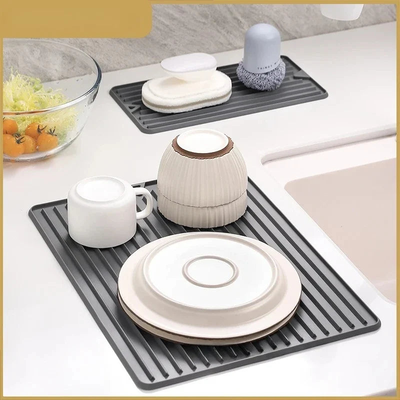 Silicone Dish Drying Mat | Food Grade, Heat Resistant Kitchen Mat