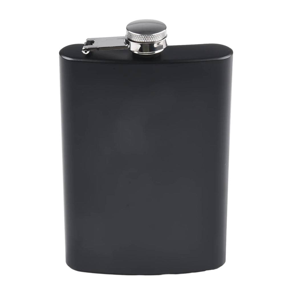 Stainless Steel Hip Flask 7–12oz | Black Matte Pocket Flask