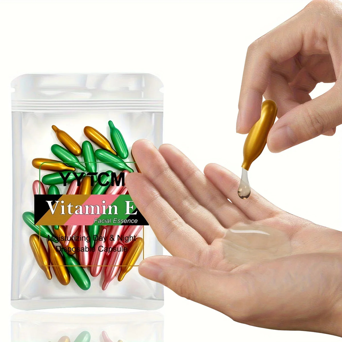 Vitamin E Single-Use Facial Essence Capsules – 30ct Moisturizer