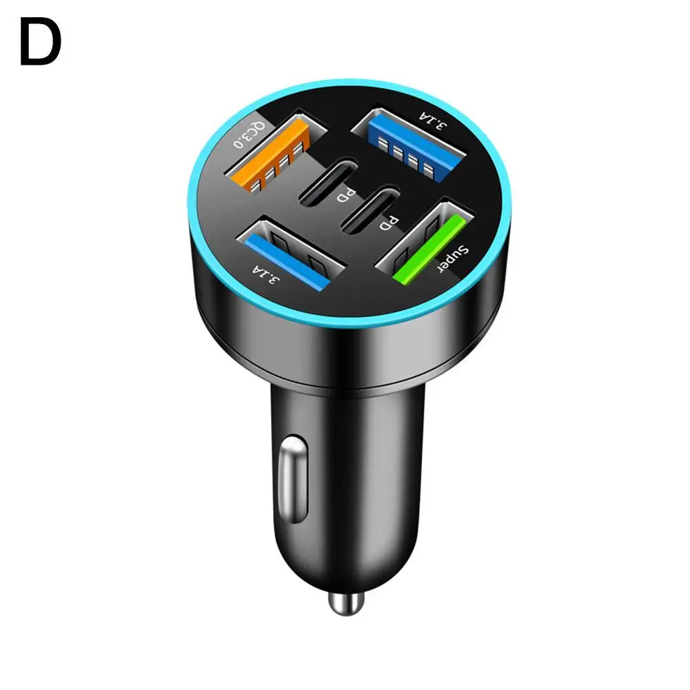 66W USB JMG-PD+QC3 0 Car Digital Display Monitoring Charger PD Fast