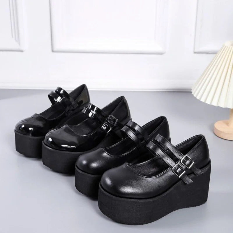 Women's Lolita Mary Jane High Heels – Gothic Sweet Pumps