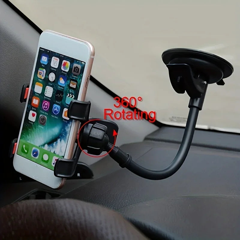 360° Car Dashboard Phone Mount – Universal Suction Cup Holder