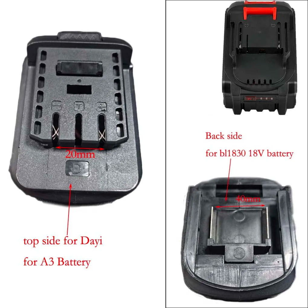 18V Li-Ion Battery Adapter – BL1830 BL1840 BL1850 & Dayi A3/2106