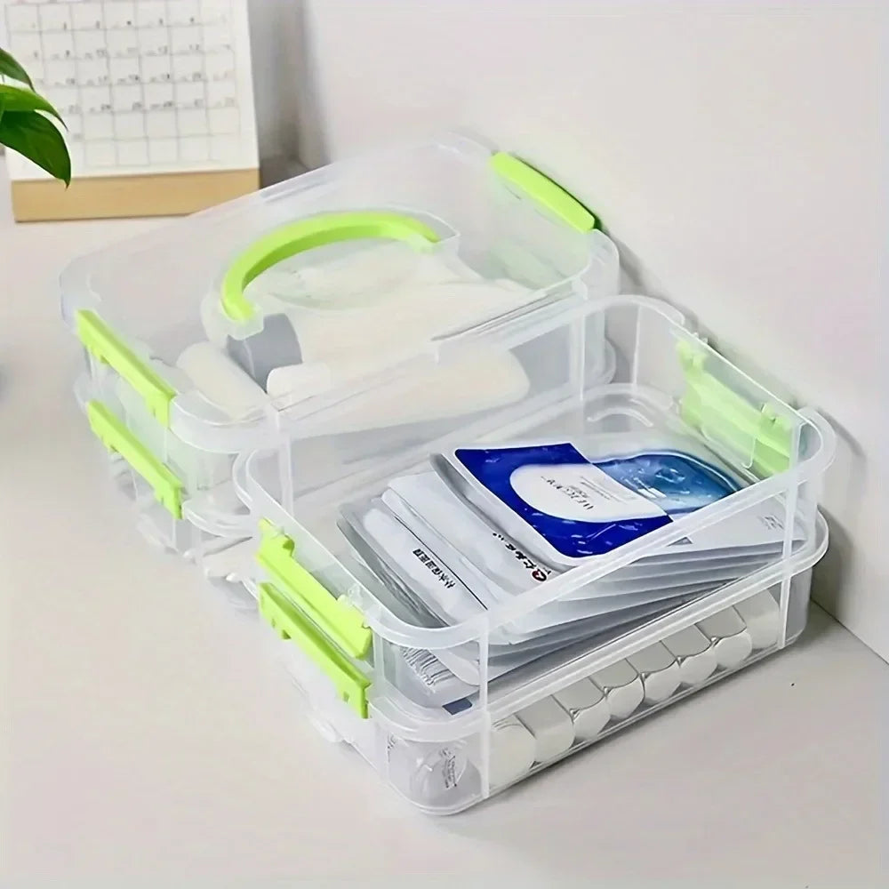 Building Blocks Storage Box Transparent Visibility Tool