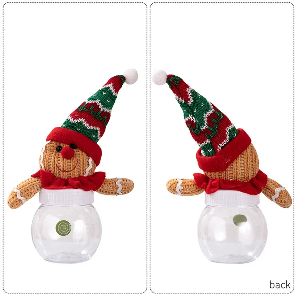 Christmas Candy Jar Biscuit Man Design – Holiday Treat Storage
