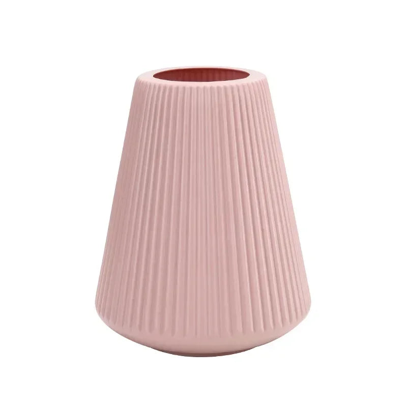 Nordic European Plastic Vase – Hydroponic Flower Pot Decor