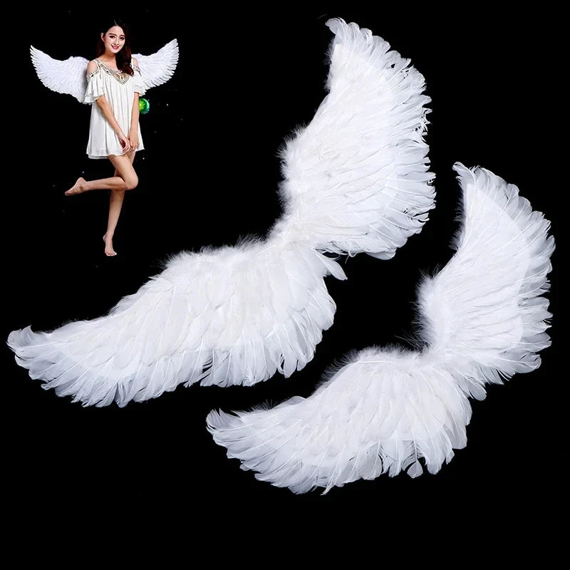 Kids White Angel Feather Wings – Swallow Costume for Halloween
