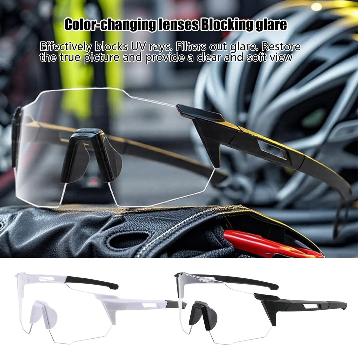 Photochromic Cycling Sunglasses UV400 Polarized Sports Eyewear