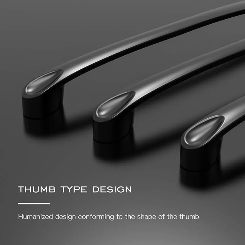 Black Aluminum Cabinet Knobs – Drawer & Cupboard Pulls