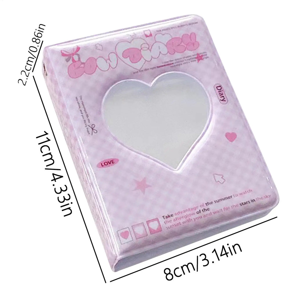Kpop Photocard Holder Book | 40 Pocket Heart Card Binder