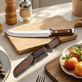 Japanese-Style Chef's Knife – High-Hardness Blade & Wood Handle
