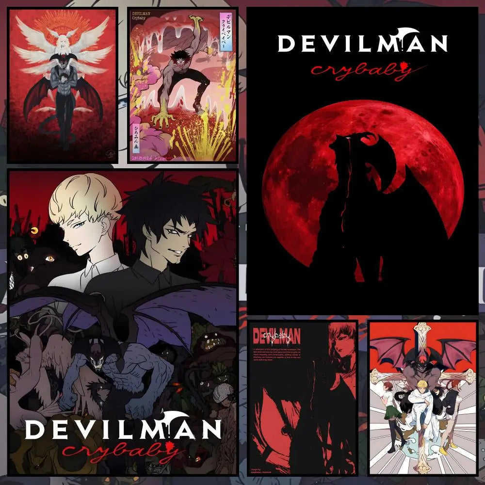 Devilman Crybaby Anime Poster – Waterproof PVC Peel & Stick