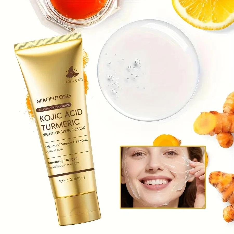 Kojic Acid Turmeric Overnight Peel Off Mask – Brightening & Firm