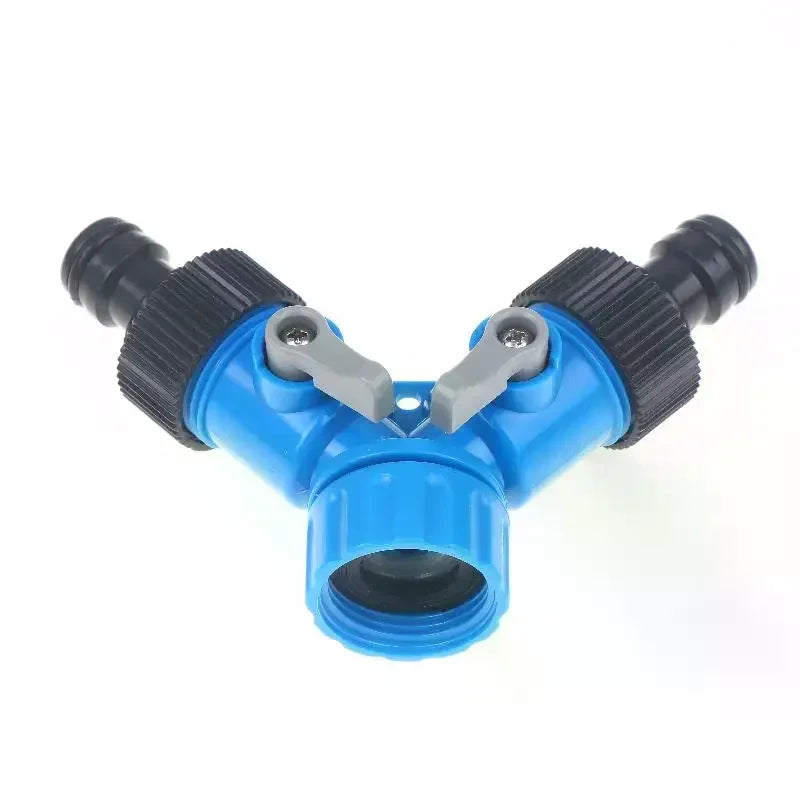3/4" Y-Shaped Garden Hose Splitter – Faucet Irrigation Adapter