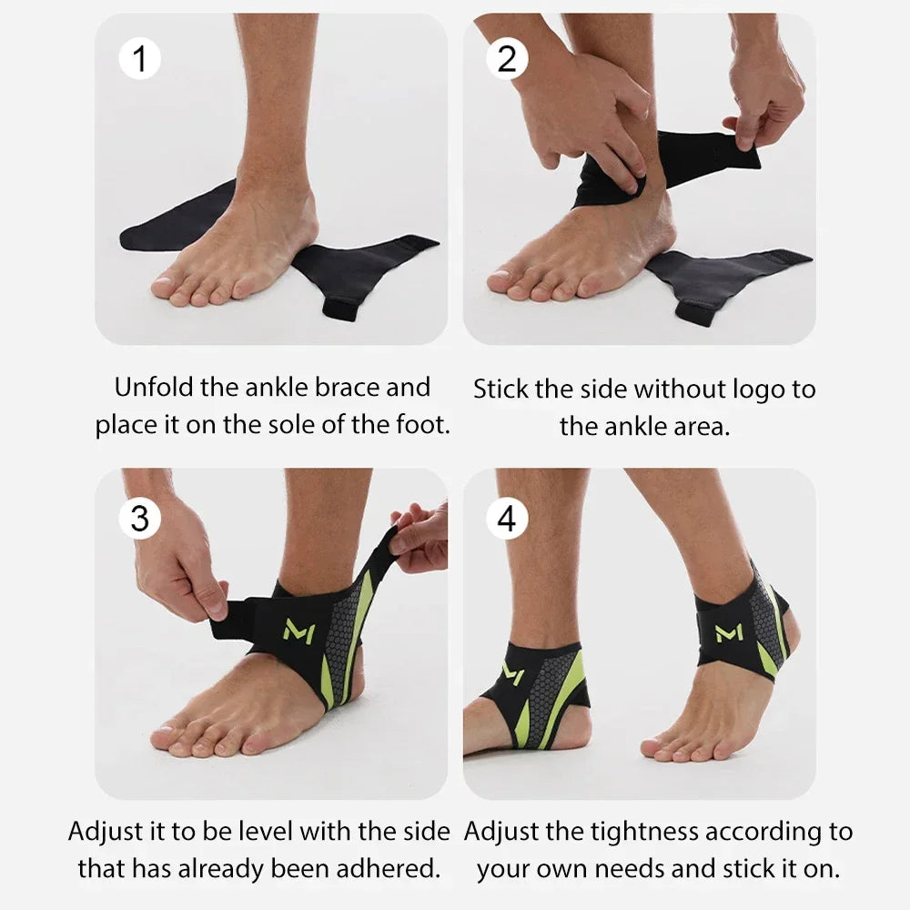 Adjustable Compression Ankle Brace | Sports Support Breathable