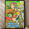 Seven Deadly Sins Anime Self-Stick HD PVC Wall Art Poster