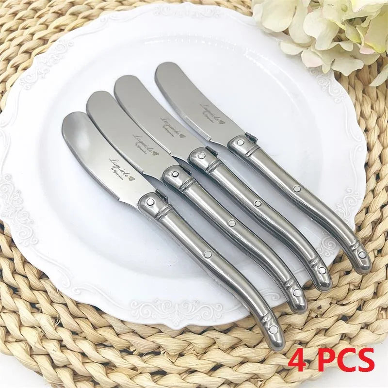 Laguiole Stainless Steel Butter Knife & Cheese Spreader Set