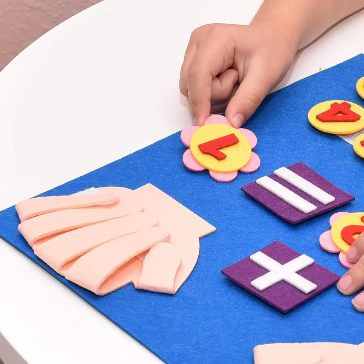 Montessori Felt Finger Numbers Math Toy for Toddlers Ages 3–6