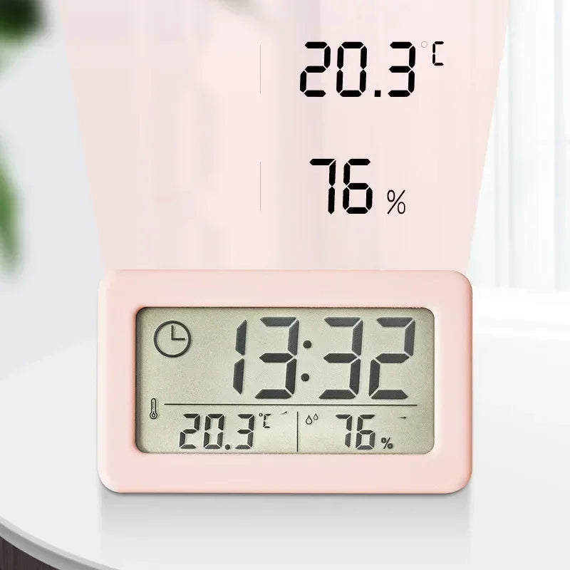 Digital Alarm Clock Hygrometer – LED Temp & Humidity Monitor