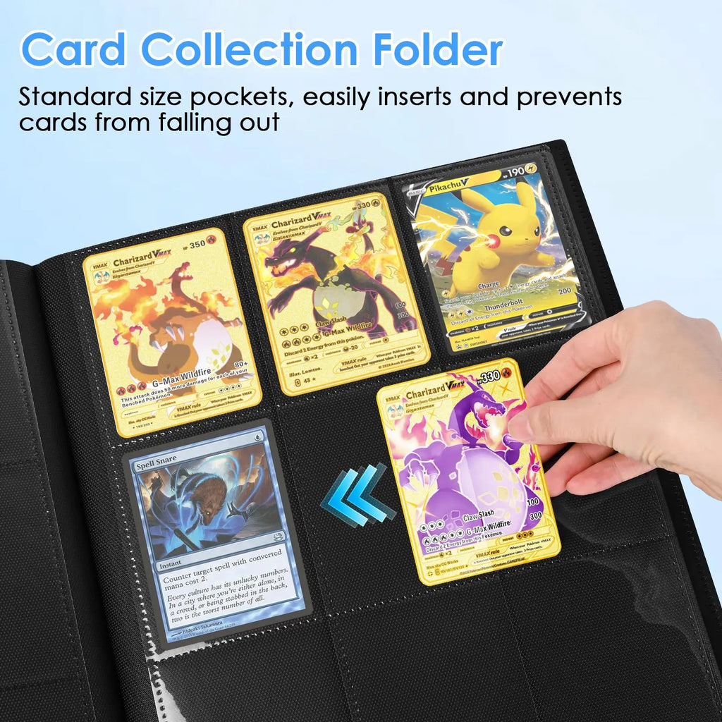 9-Pocket Trading Card Binder – 360-Card Side-Loading Album