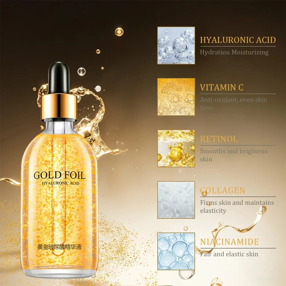 24K Gold Hyaluronic Acid Serum Face Anti-wrinkle Anti-aging