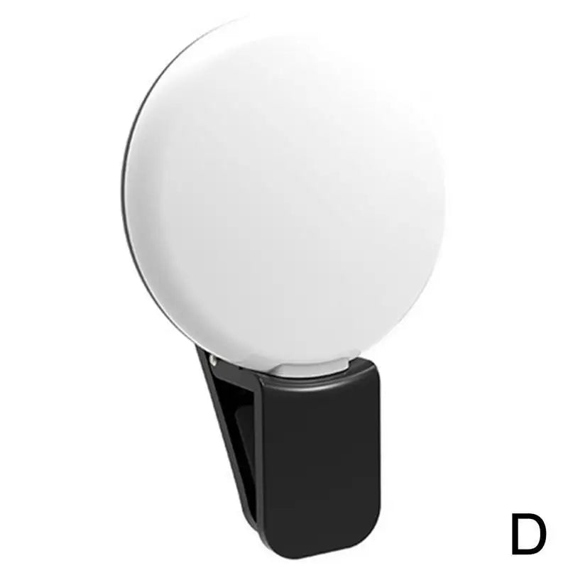 Mini LED Selfie Ring Light – Clip-On Phone Fill Light, 3 Brightness
