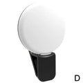 Mini LED Selfie Ring Light – Clip-On Phone Fill Light, 3 Brightness