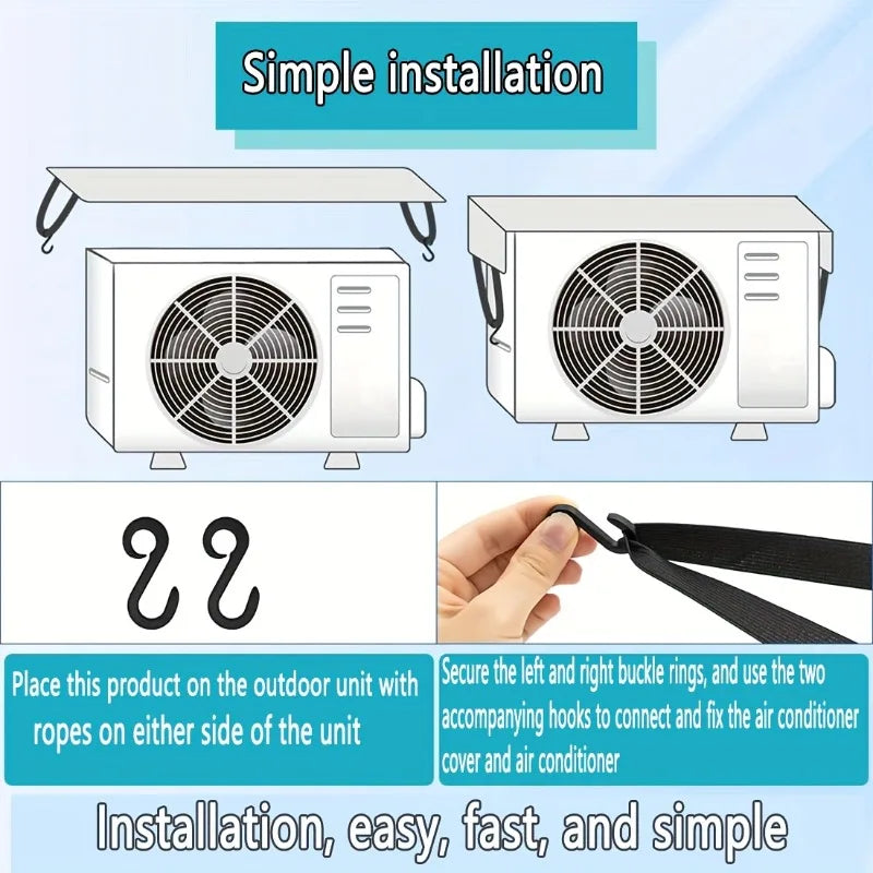 Outdoor AC Unit Cover – Rain, Sun & Dust Protection | PVC