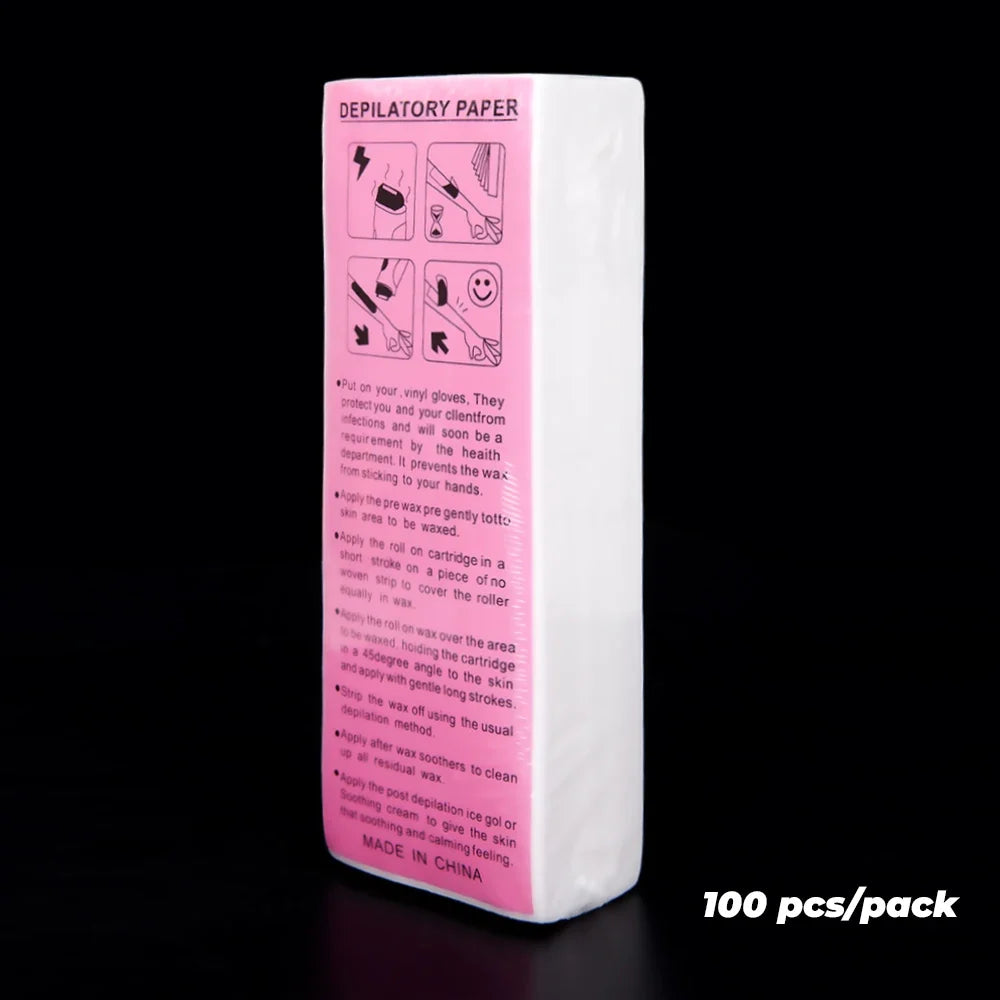 Alileader 100 Non-Woven Wax Strips – Body, Face & Bikini