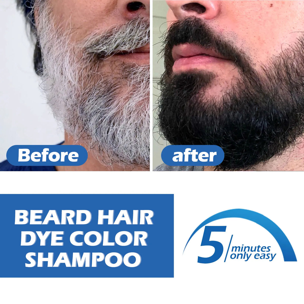 East Moon Herbal Black Hair & Beard Dye Shampoo for Men 100ml