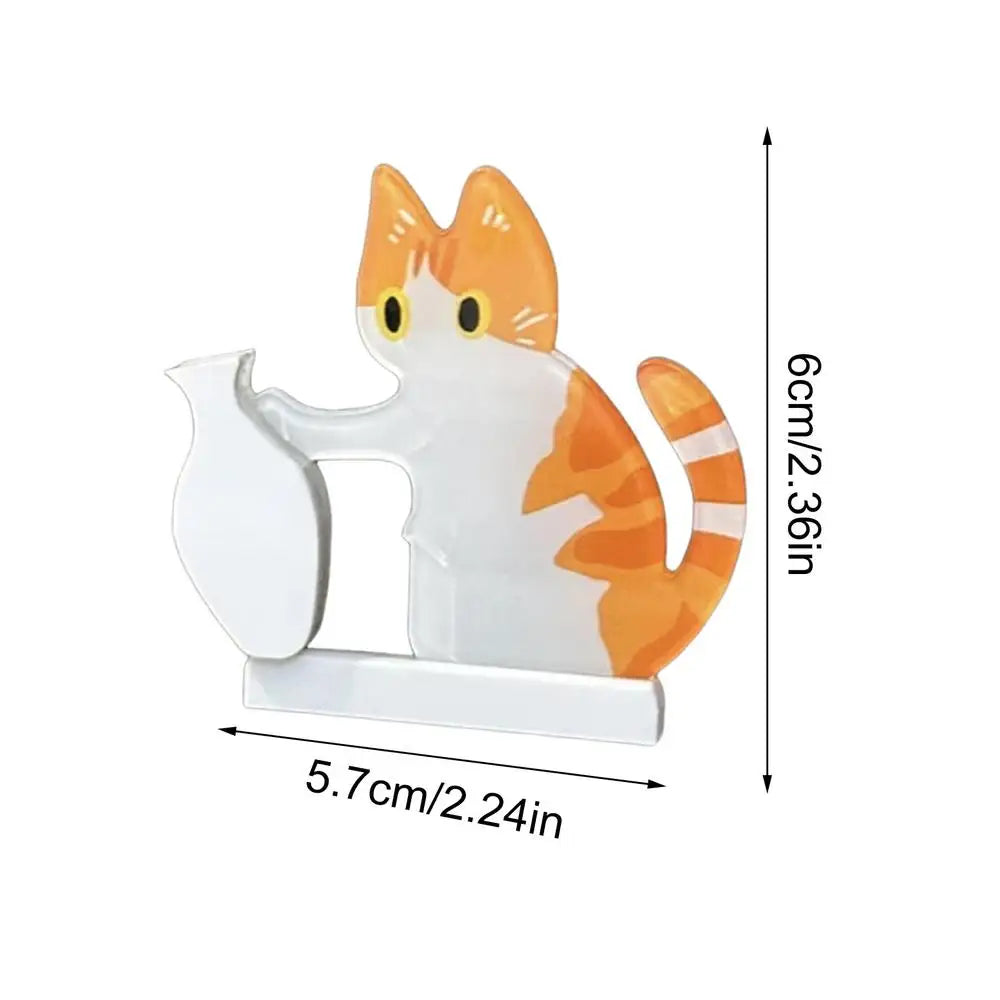 Acrylic Cat Whisker Keepsake Magnet – Cute Storage Container