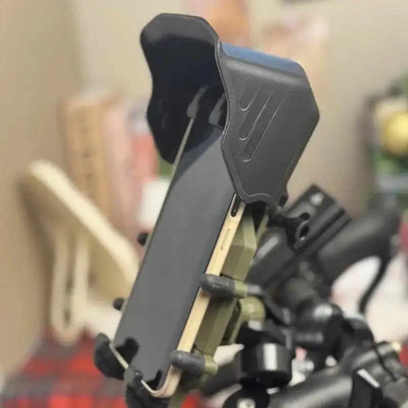 Motorcycle Phone Holder Sun Shade & Rain Cover Visor