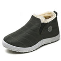 HAJINK Men's Slip-On Snow Boots – Waterproof Fur-Lined Winter