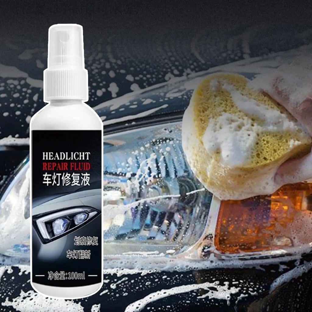 Car Headlight Lens Restorer & Cleaner – 100ml Polish Fluid
