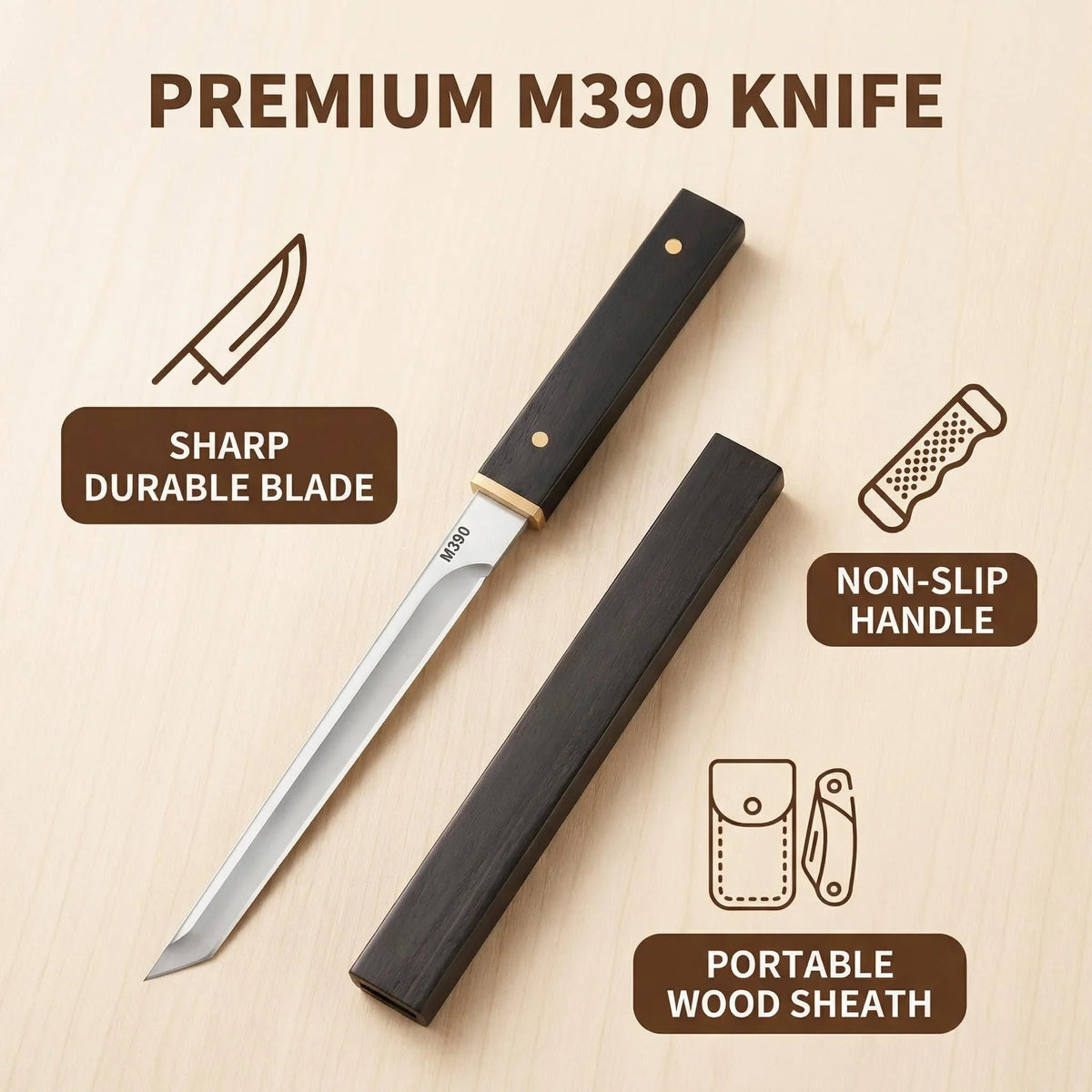 Stainless Steel Kitchen Utility Knife Set – 1 or 3 Piece
