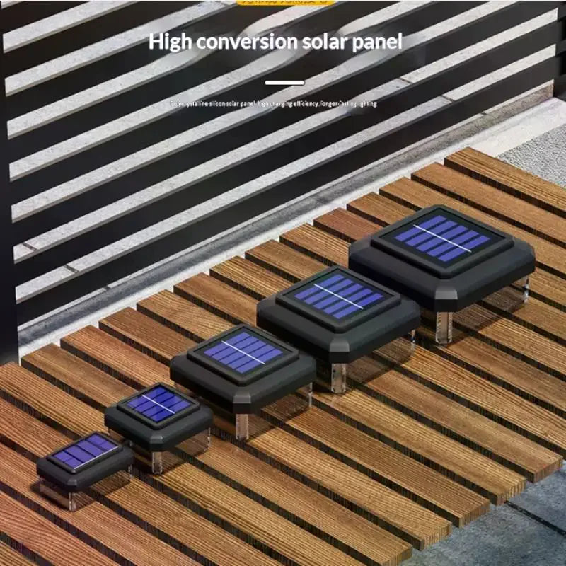IP65 Solar Post Cap Light – Warm White LED Fence Lamp