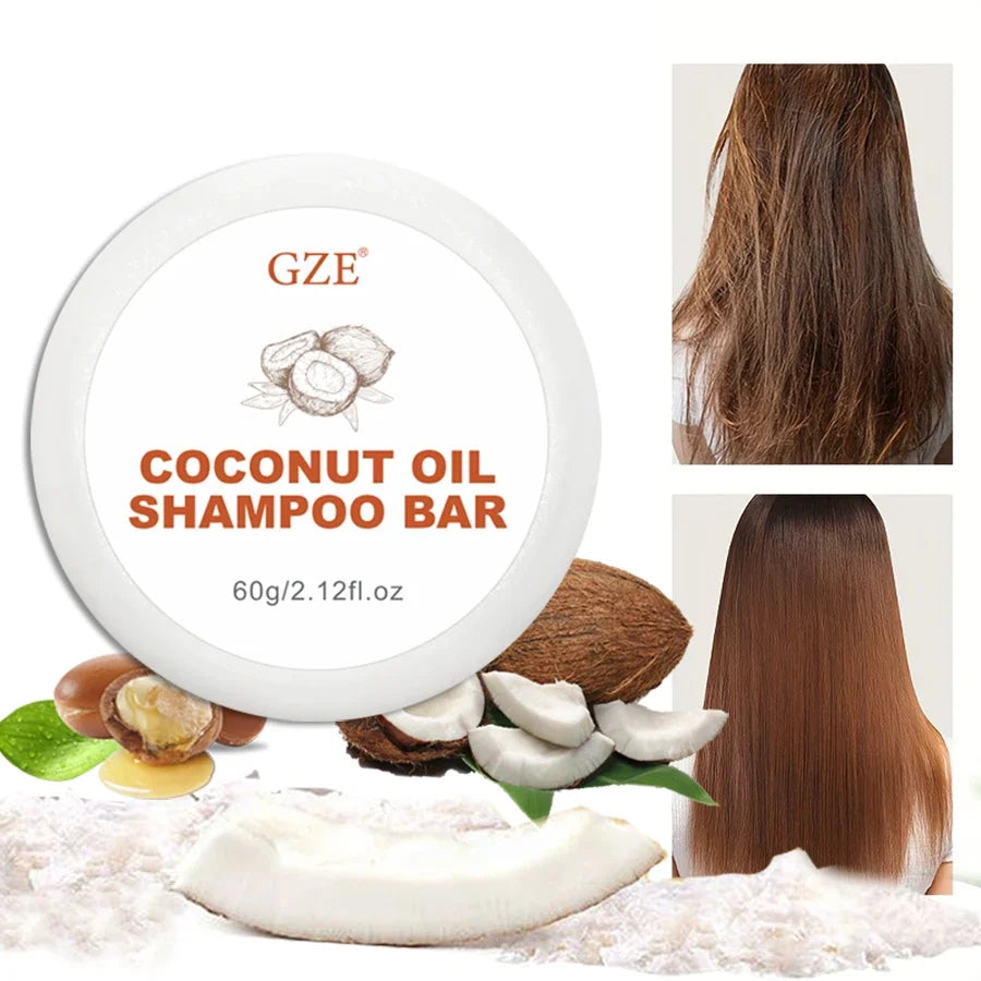 GZE Coconut Oil Shampoo Bar – Moisturizing for Dry Hair