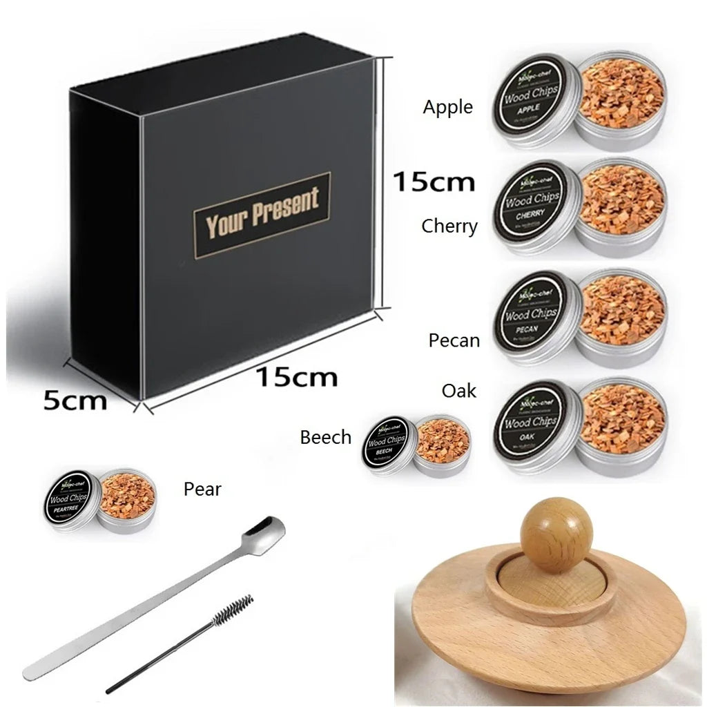 Bulk Natural Wood Chips Whiskey Wooden Smoked Hood Smoker Drinks