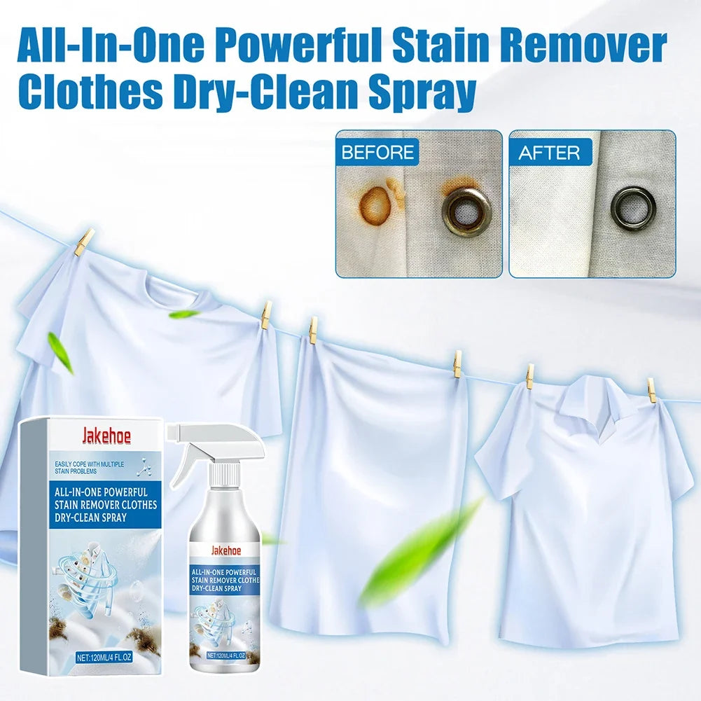 Waterless Dry-Clean Stain Remover Spray for Clothes – 120ml