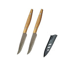 Damascus Steel Steak Knife – 67-Layer Blade & Wood Handle
