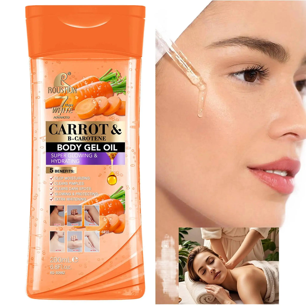 CARROT B-CAROTENE BODY GEL OIL Moisturizing Essential Unisex Full
