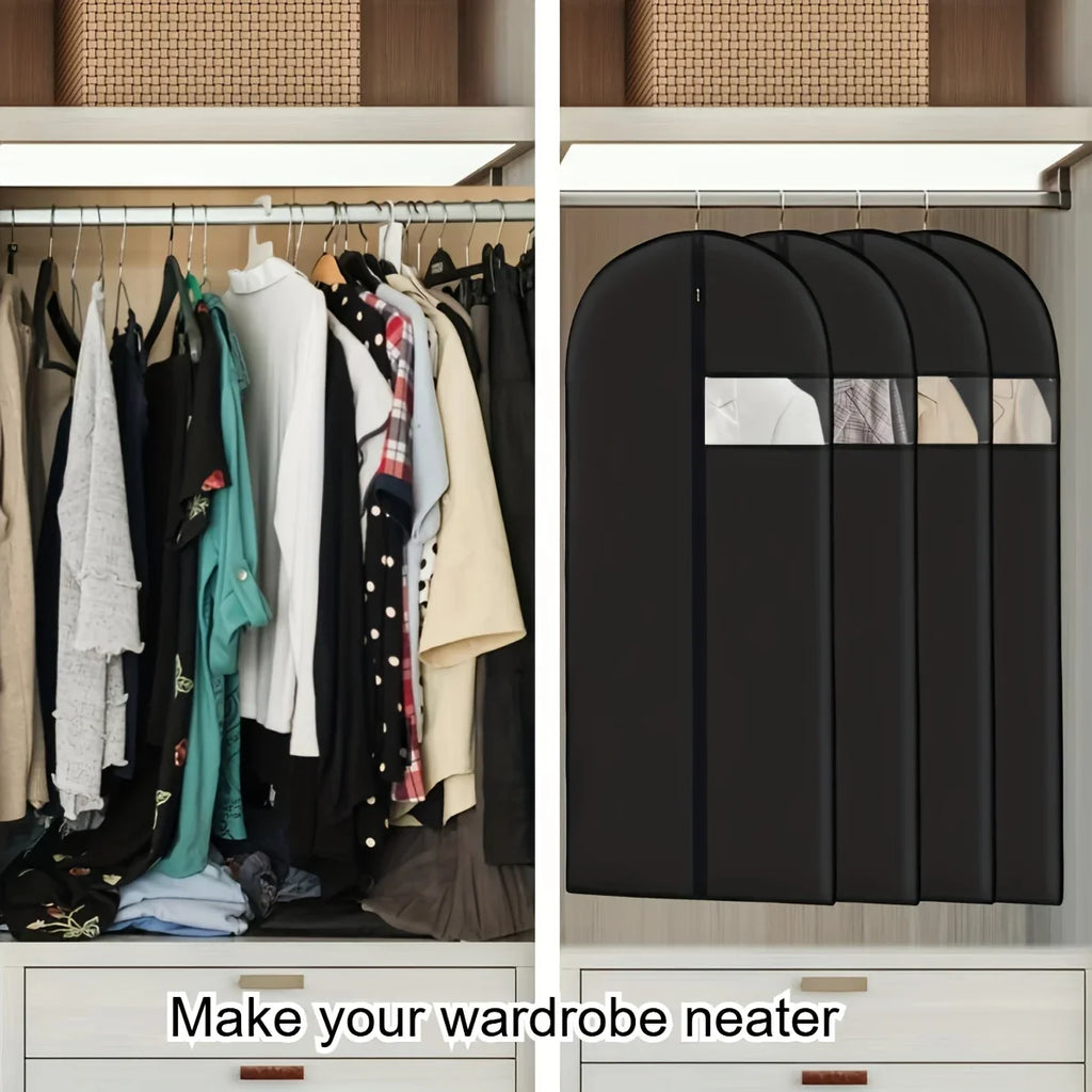 Dust-proof Garment Bags Zippered Hanging Clothing Organizer