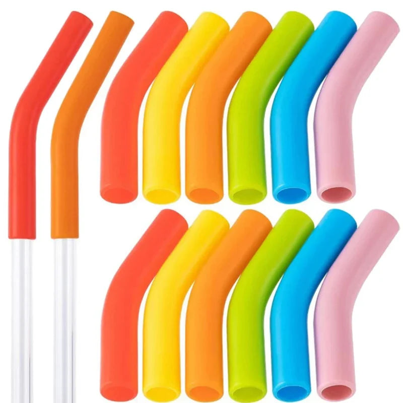 6-Pack Silicone Straw Tip Covers for 9mm Reusable Straws