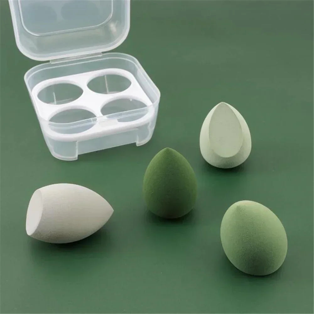 4pc Makeup Blender Sponge Set – Foundation & Concealer Puffs