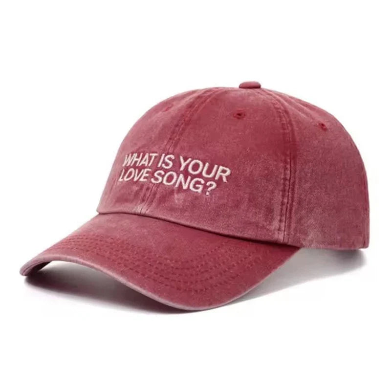 Kpop What Love Song Same Embroidery Baseball Cap Tour Concert Visors