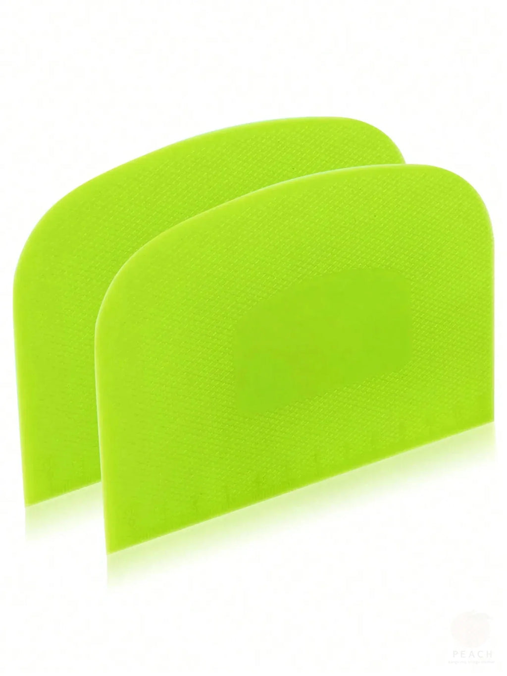 2-Pack Flexible Plastic Dough Scraper & Bowl Cutter Set