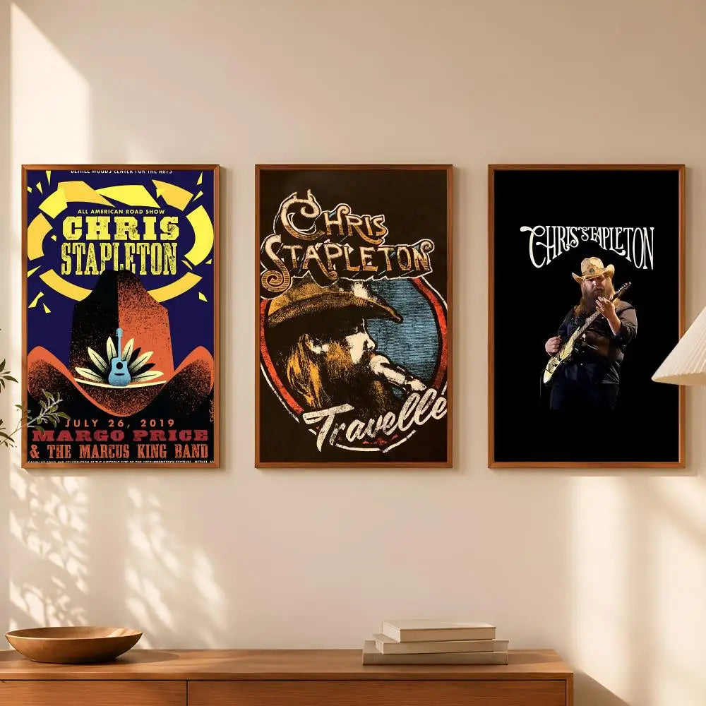 Chris Stapleton Poster – Self-Stick HD Waterproof Wall Art